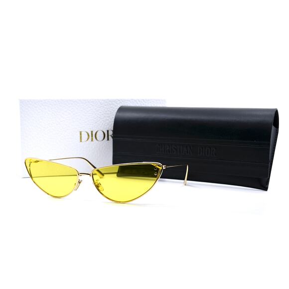 NEW DIOR MISSDIOR B1U H4C GOLD YELLOW AUTHENTIC SUNGLASSES - Picture 11 of 13